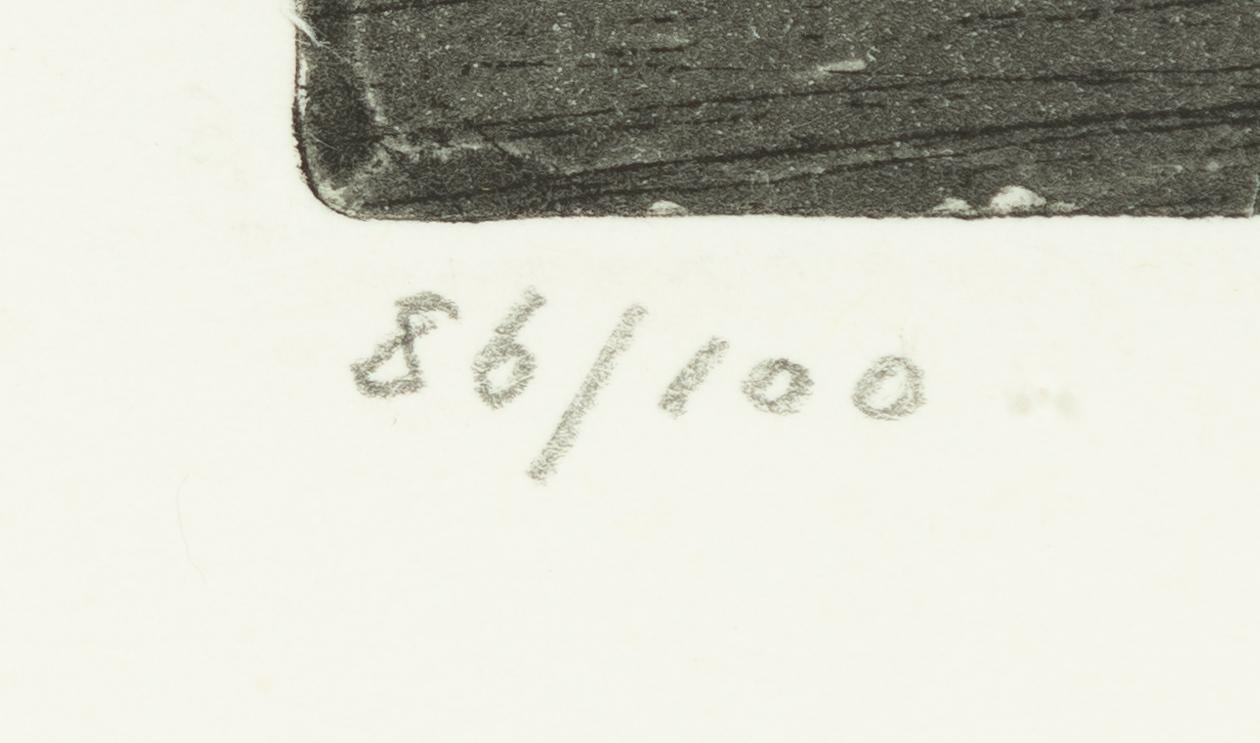 Pierre Olofsson, etchings, 5 pcs, signed and numbered.