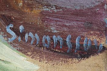 Birger Simonsson, oil on canvas, signed.
