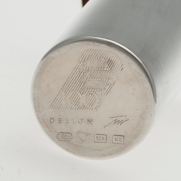 VAS, sterling silver, design Tapio Wirkkala 1990. Vikt 109 g.