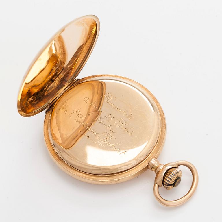 Pocket watch, hunter, 51.5 mm.