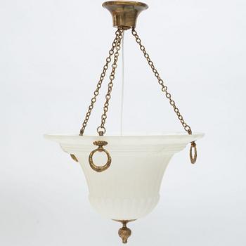 Harald Notini, taklampa, modell "5405", Swedish Grace, Arvid Böhlmarks Lampfabrik, 1920-tal.