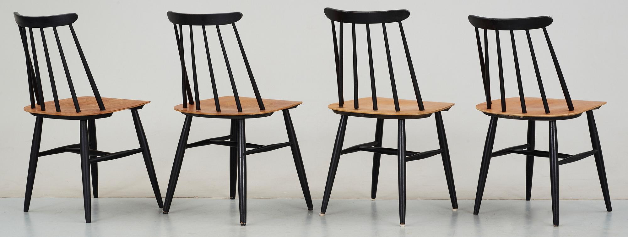 STOLAR, 4 st, "Fanett", Ilmari Tapiovaara, Edsbyverken, 1950/60-tal.