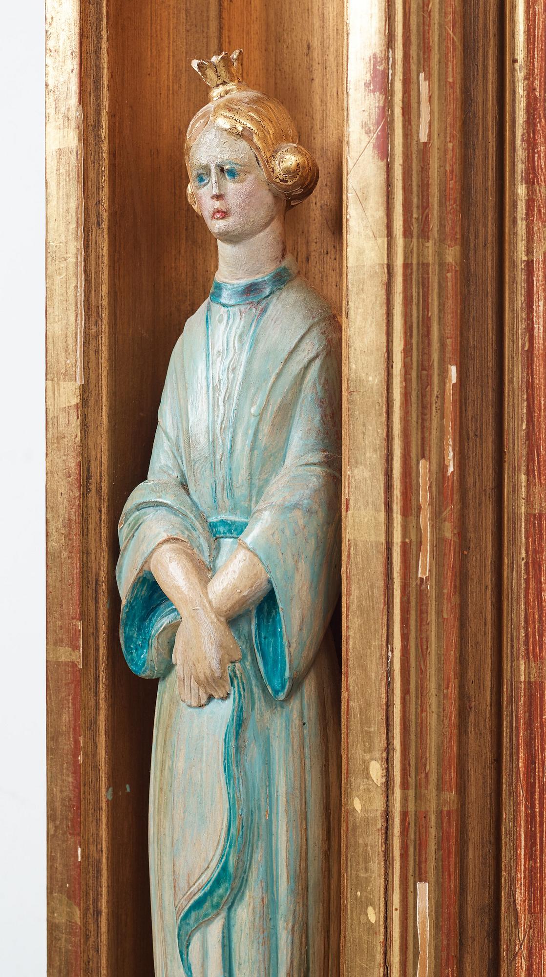 Gisela Trapp, hennes art, spegel, ca 1900.
