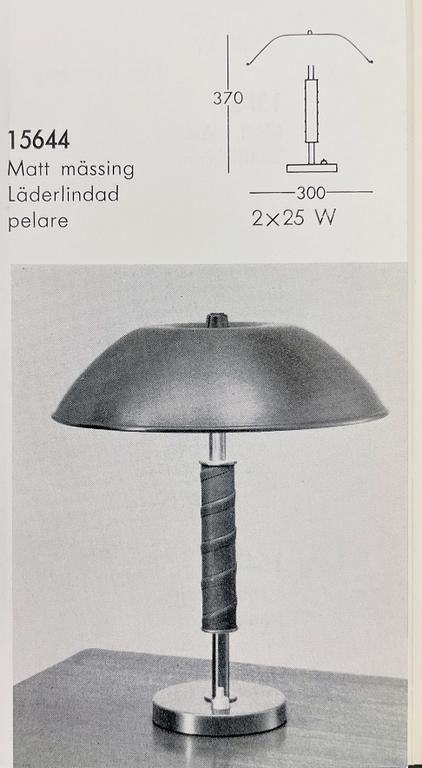 Harald Notini, bordslampa, modell "15644", Arvid Böhlmarks Lampfabrik, 1950-tal.