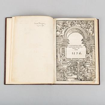 ”Röda boken” 1576 med en serie bibliofila provenienser.