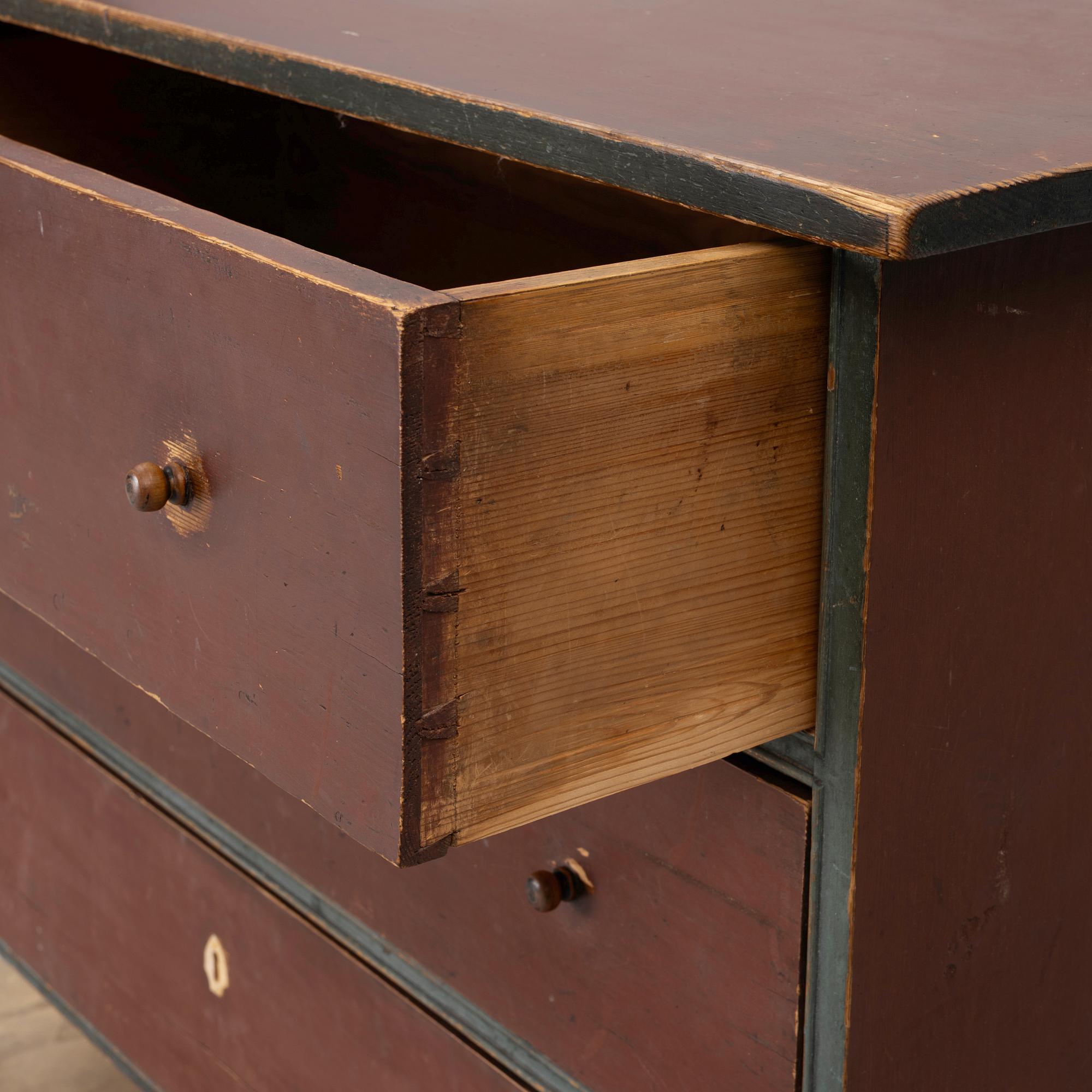 19th century Folk art chest of drawers.