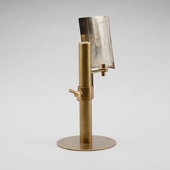 LJUSSTAKE, mässing och silver, Reijmyre Mässingsbruk, 1900-talets andra hälft.