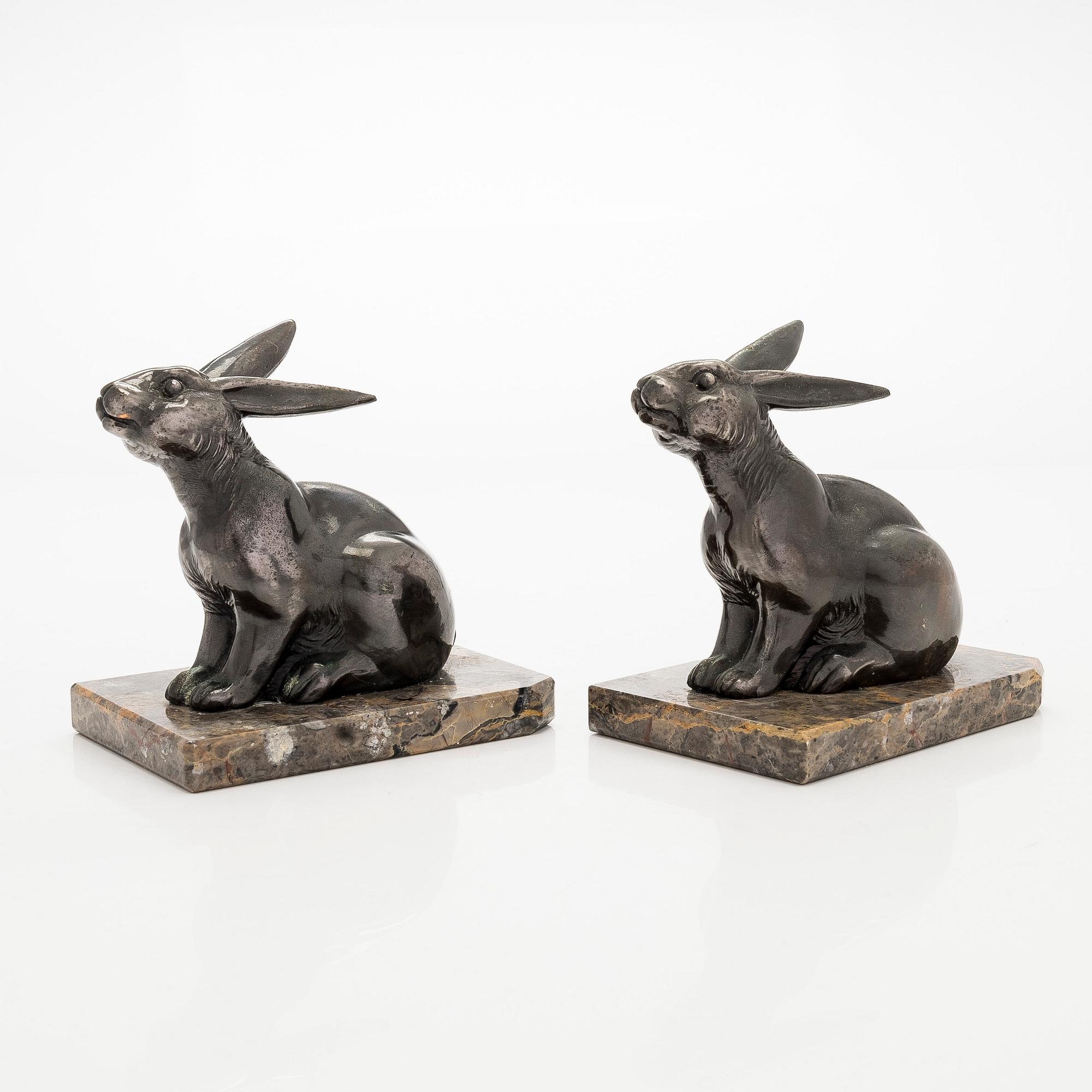 Bokstöd, ett par, 1900-tal.