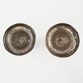 Johan Petter Grönwall ljusstakar ett par silver  Empire Stockholm 1825.