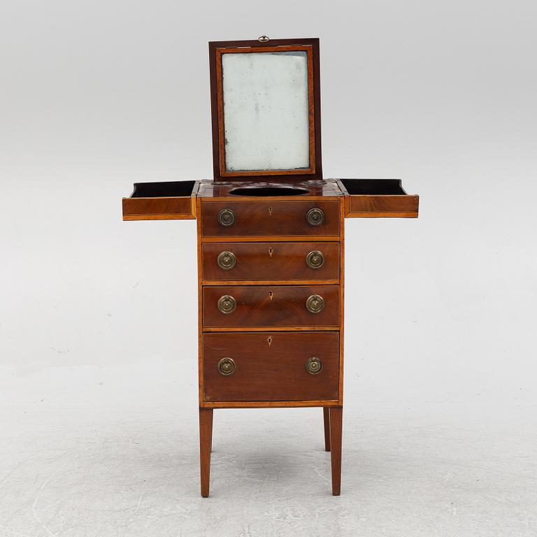 A late Gustavian wash stand, Sweden, early 19th century.