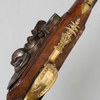 A Flintlock pistol circa 1800.