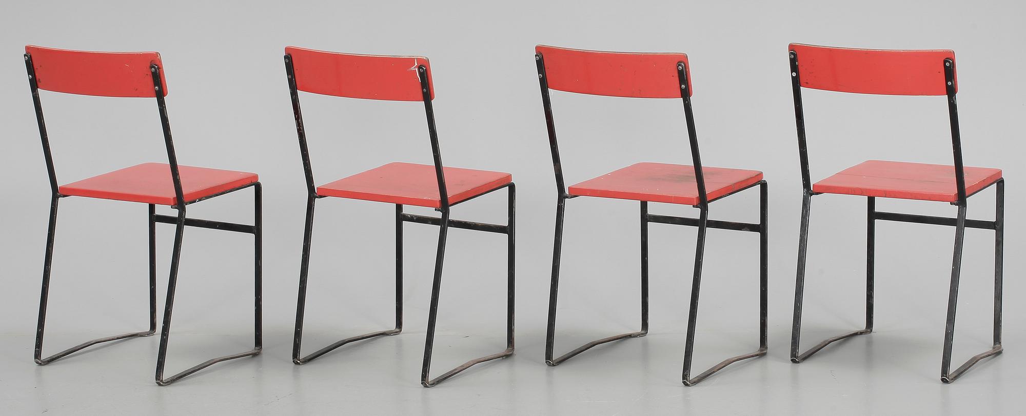 TRÄDGÅRDSGRUPP, 5 delar, Grythyttan, 1940-tal.