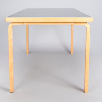 ALVAR AALTO, a late 20th century  '81A', table for Artek.