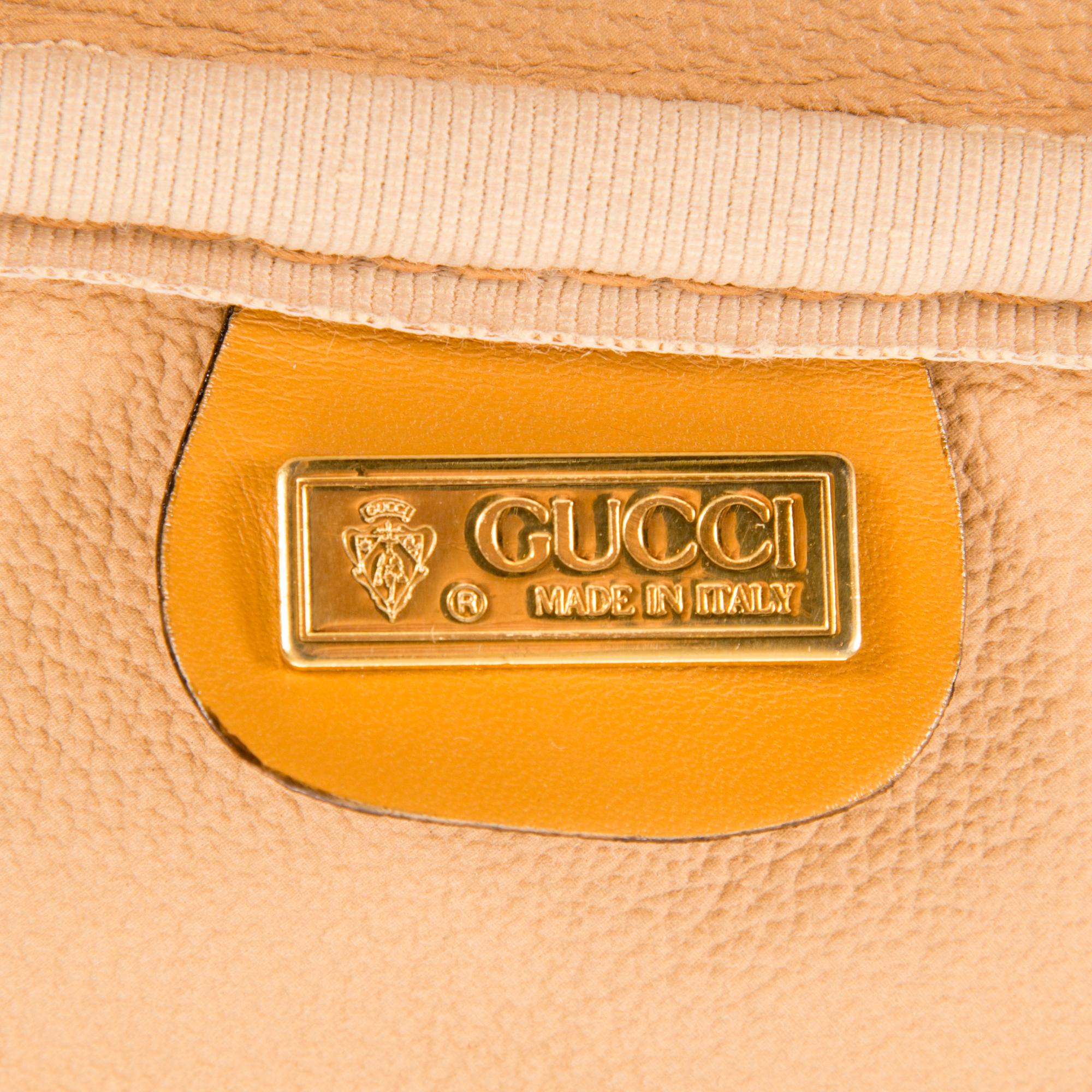 A Large Vintage Micro GG canvas Soft Suitcase.