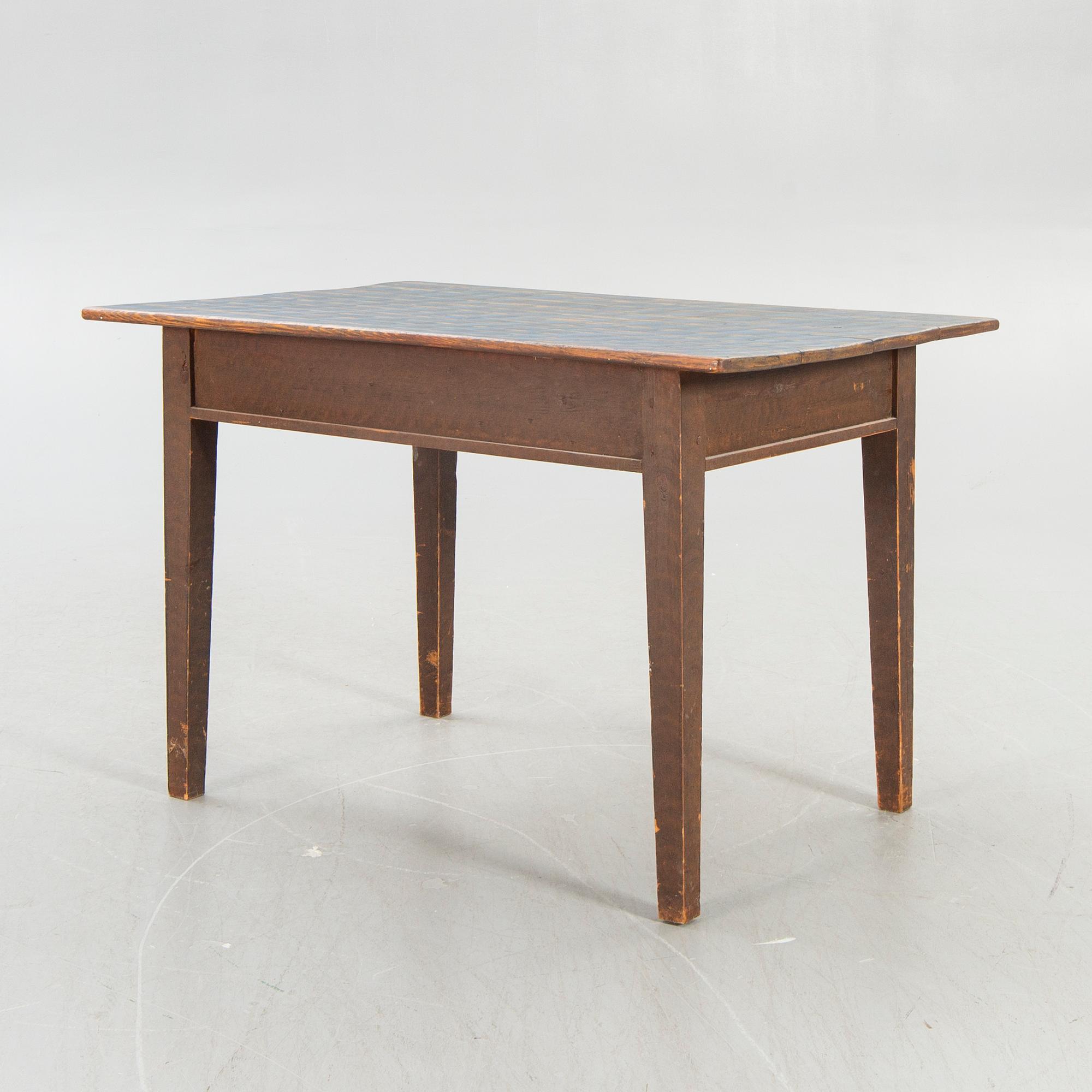 A painted late 19th century Swedish table.