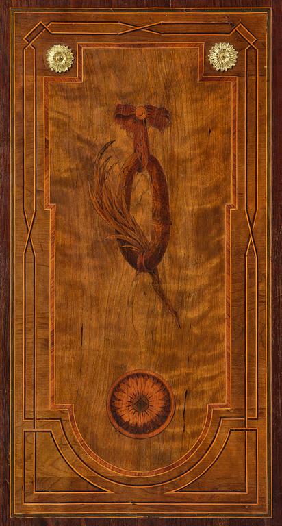 A Gustavian 18th century secretaire by Gottlieb Iwersson, master 1778, not signed.