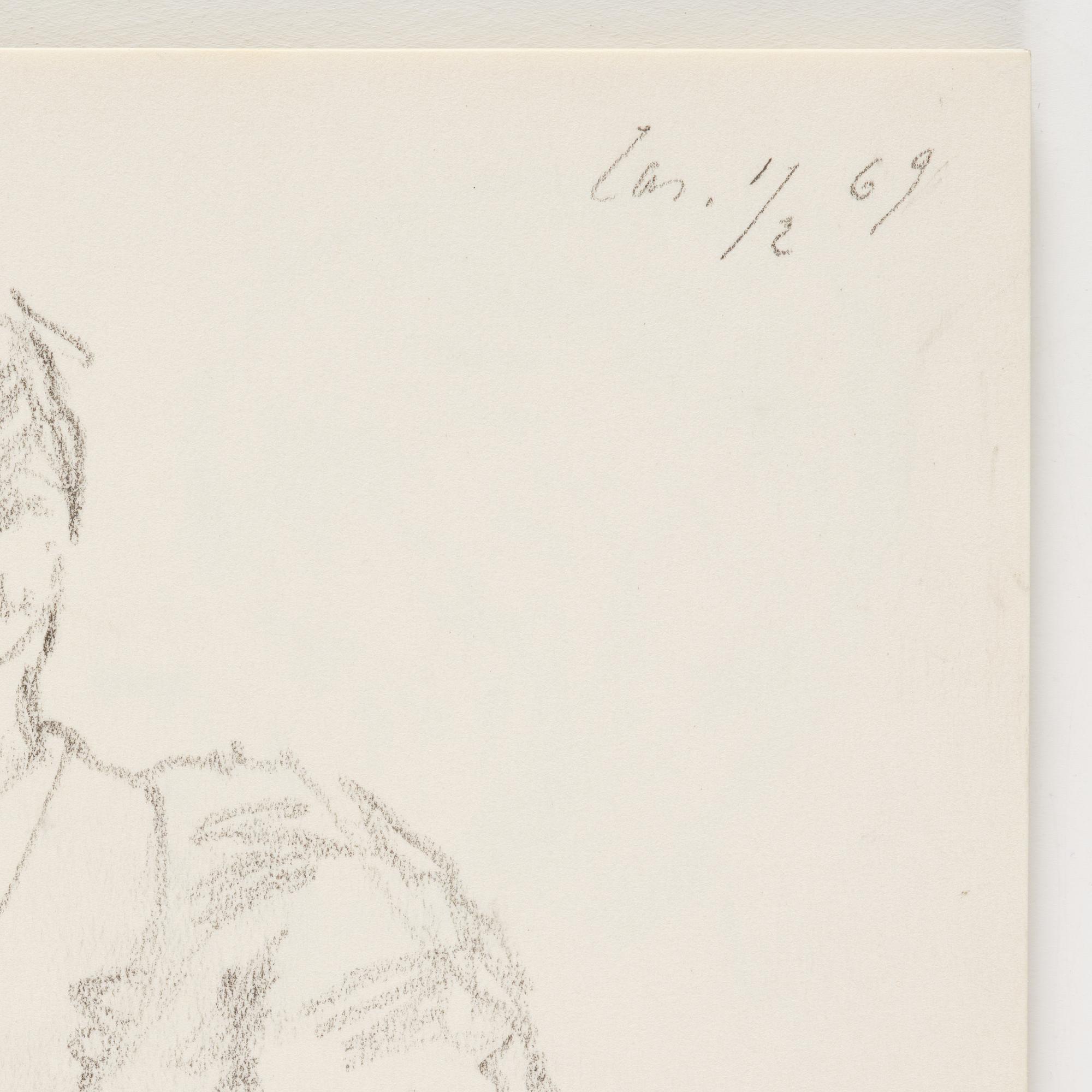 Lotte Laserstein, Skissblock med 19 teckningar varav 1 signerad.