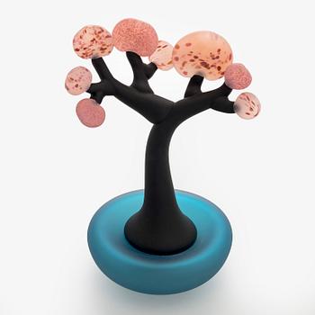 Alma Jantunen, glasskulptur, "Bonsai" -serien, signerad Alma Jantunen 2021.