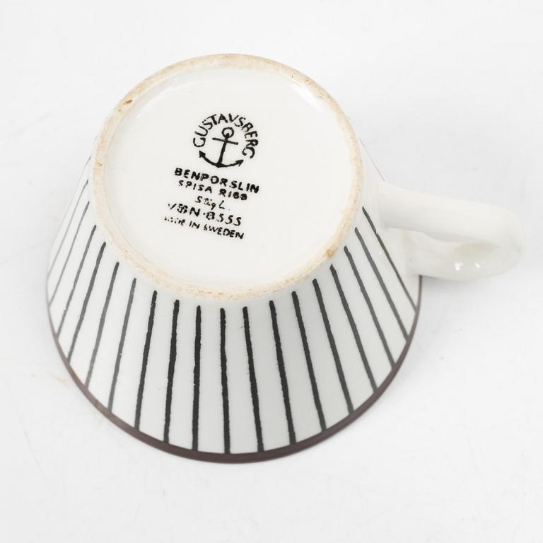 Stig Lindberg, A 27 piece coffee service, “Spisa Ribb”, Gustavsberg, 1955–74.