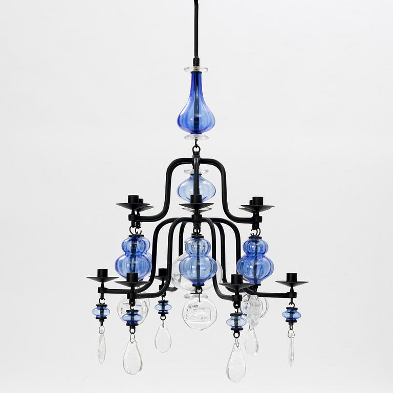 Erik Höglund, ceiling chandelier, Boda forge, second half of the 20th century.