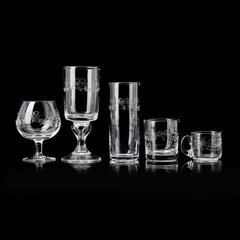 GLASSERVIS, 67 delar, Reijmyre, 1900-talets andra hälft.