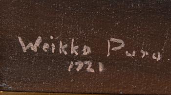 WEIKKO PURO, öljy kankaalle, signeerattu ja päivätty 1921.
