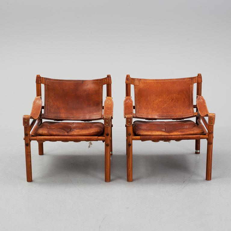 Arne Norell, a pair of 'Sirocco' rosewood armchairs, 1960's/70's.