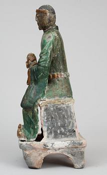 FIGURIN, keramik. Ming dynastin.