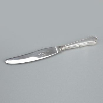 KNIVAR, 12 st, silver, mestadels Johannes Siggaard, Danmark, 1937.