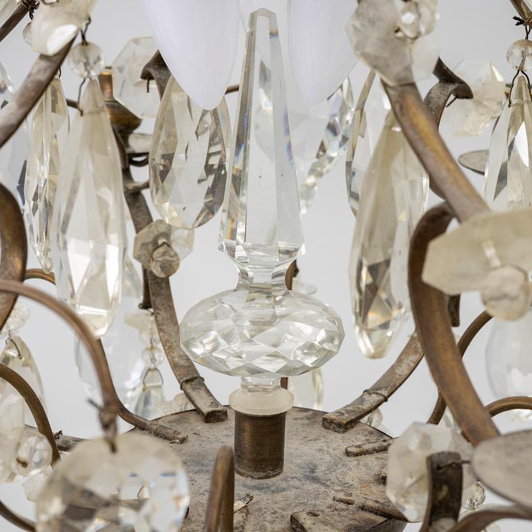 Chandelier, Rococo style, mid-20th century.