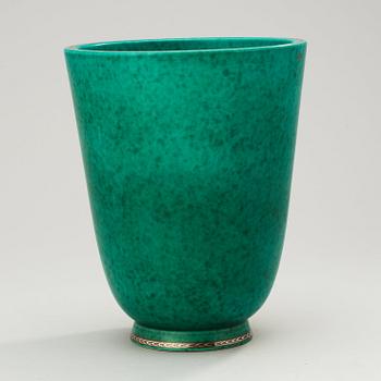 A Wilhelm Kåge 'Argenta' stoneware vase, Gustavsberg.