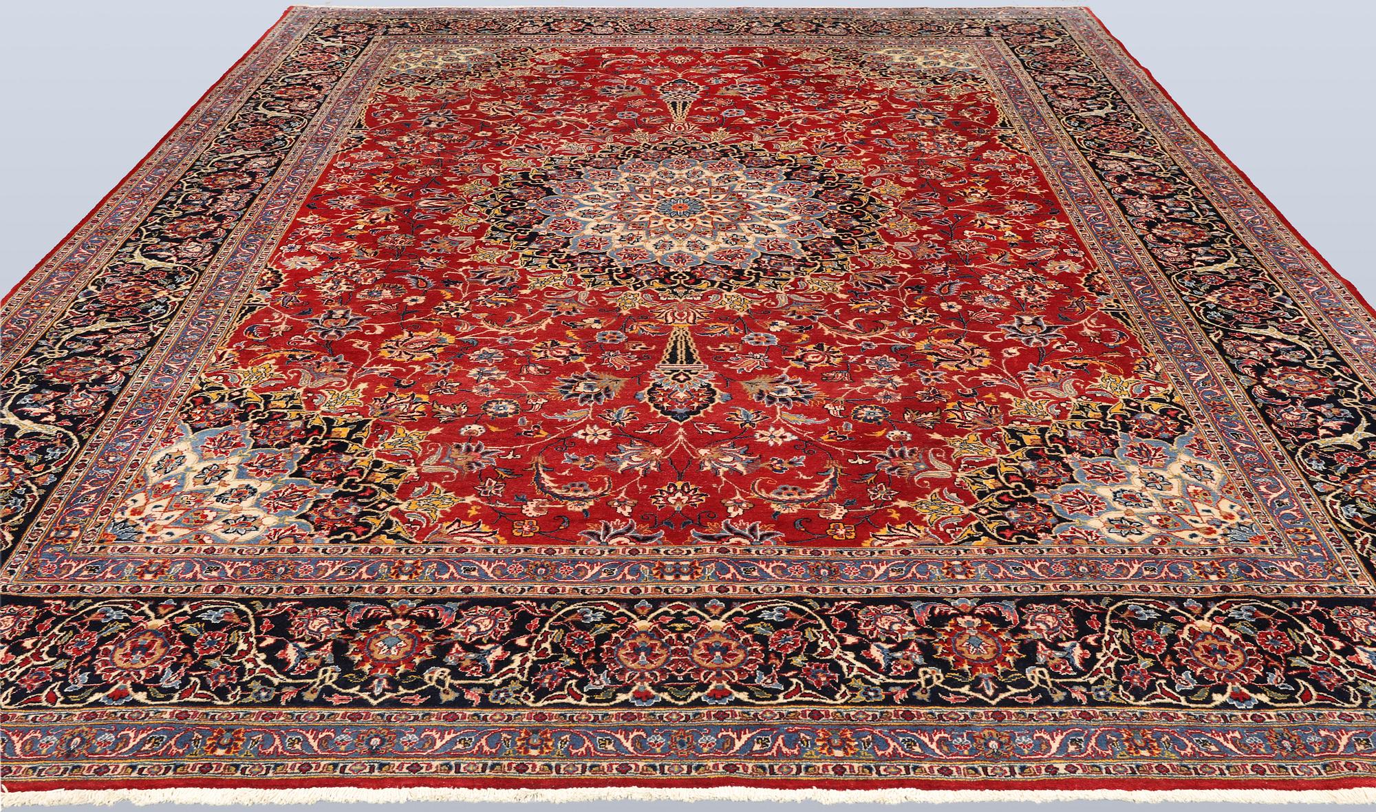 A Kashmar carpet, approx. 387 x 297 cm.