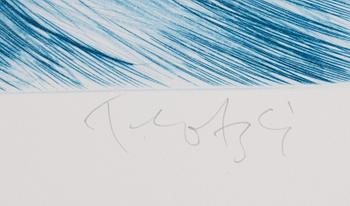 Ulf Trotzig, "King Sweeney", portfolio with nine colour etchings.