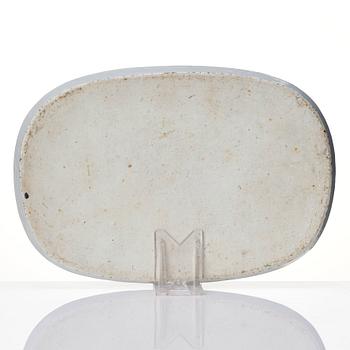Bricka, porslin. Kina, Qingdynastin, 1800-tal.