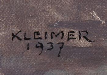 AXEL KLEIMER, olja på pannå, sign o dat 1937.