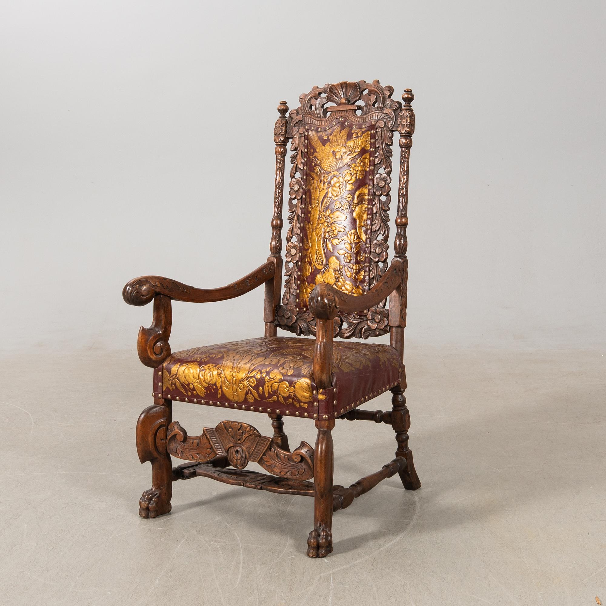 Karmstol Barock/Barock-stil 17/1900-tal.