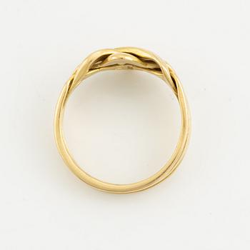 Ring 18K gold, Uno A Erre, Italy.