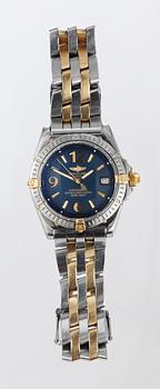 665. ARMBANDSUR, Breitling, stål och guld.