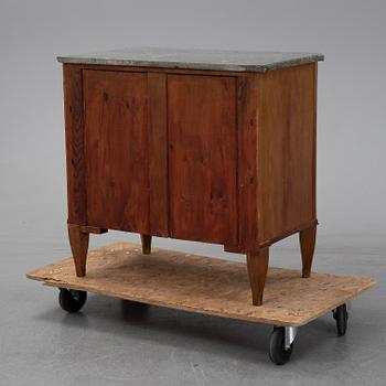 A gustavian style chest of drawers from the second half of the 20th century.