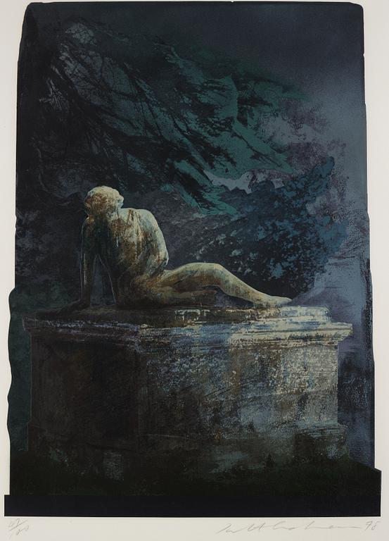 Ivor Abrahams, silkscreen, 1978. Signed and numbered 47/100.