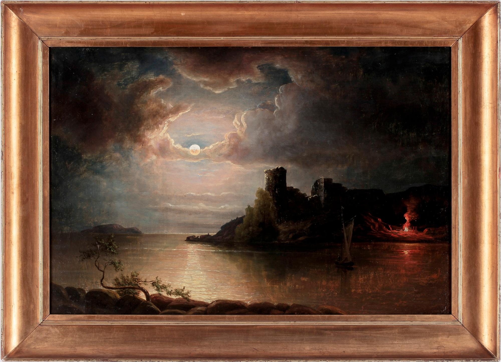 FRANS JOHAN ROSELLI, olja på duk, signerad.