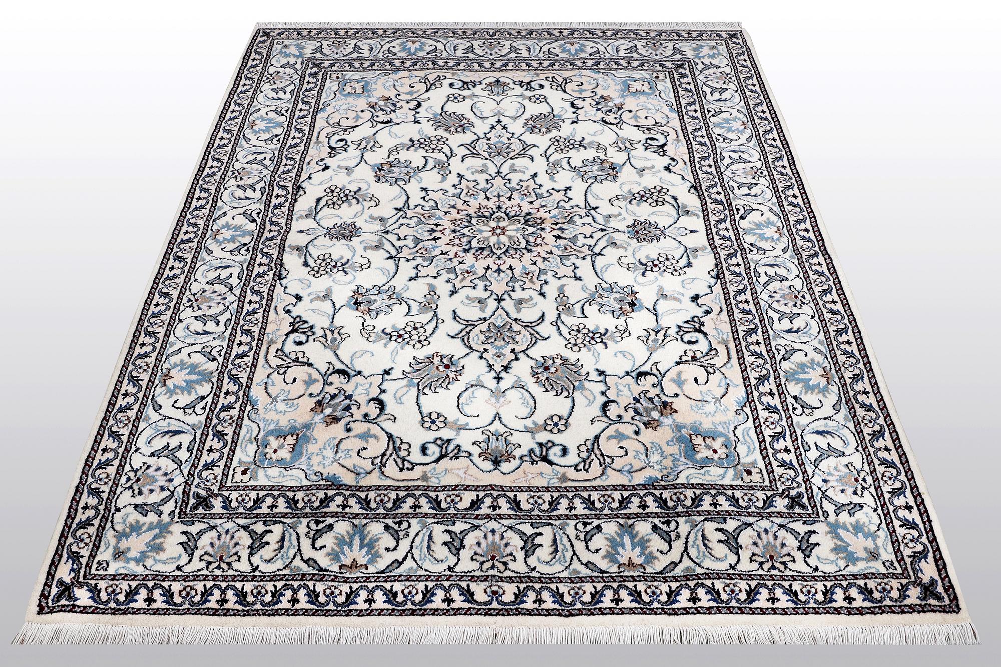 Matto, Nain, 9 LAA, part silk, ca 212 x 150 cm.