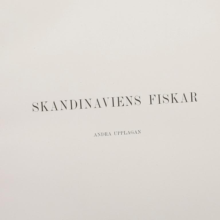 F.A.SMITT, 2 vol, Skandinaviens fiskar målade af W. von Wright, Taflor, Stockholm 1892-95.