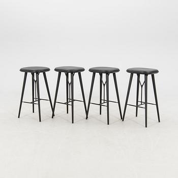 Space Copenhagen bar stools, set of 4 "Spine" by Fredericia, 2020s.