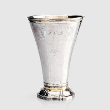 A Swedish silver beaker, mark of Stephan Westerstråhle, Stockholm 1797.