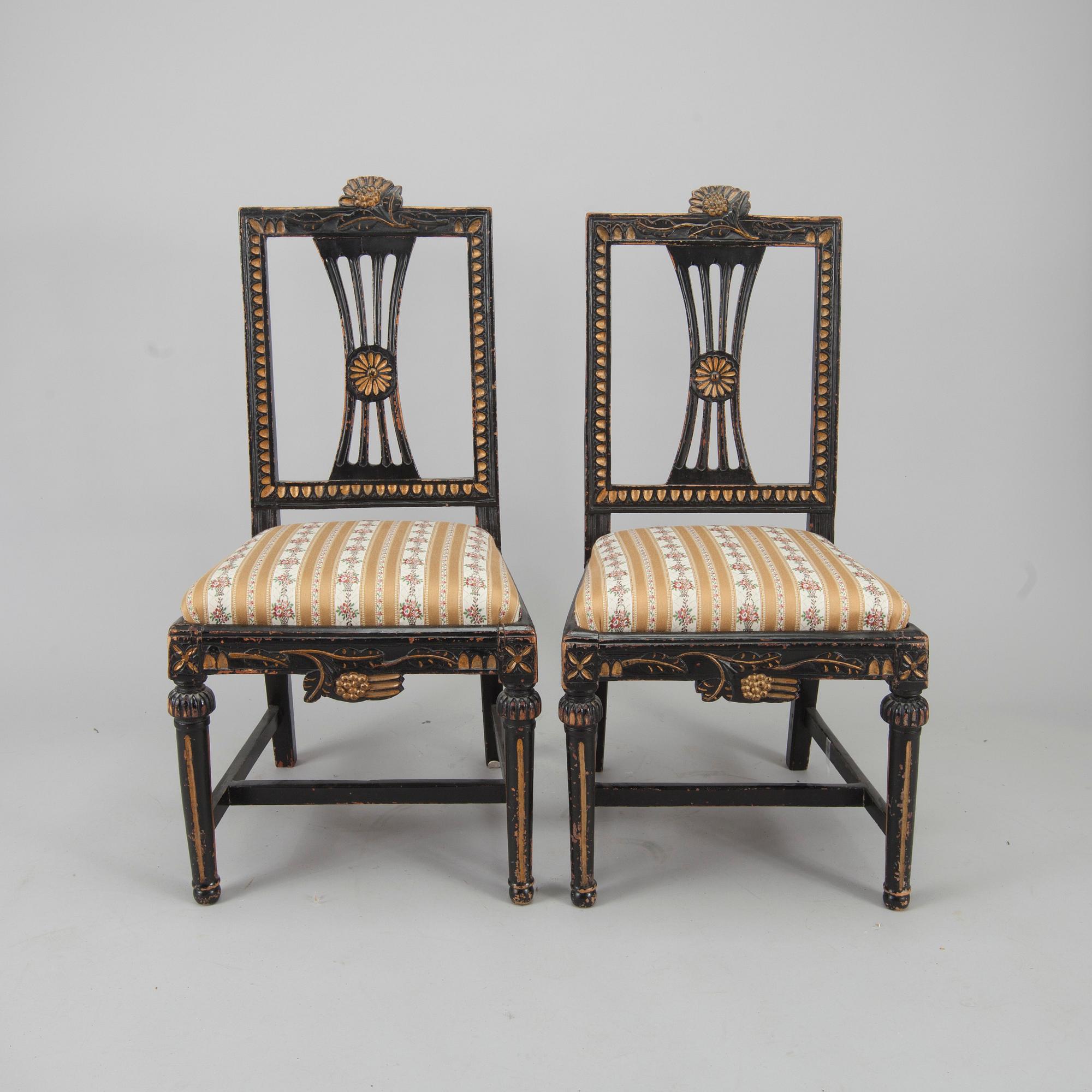 STOLAR, ett par, Lindome omkring 1800.