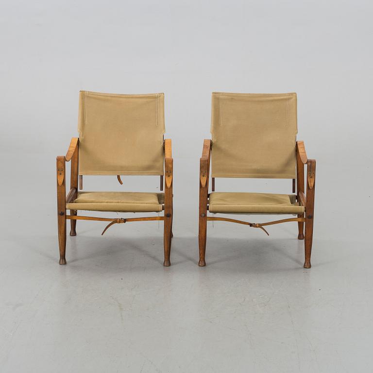 KAARE KLINT, a couple of armchairs "Safari chairs".