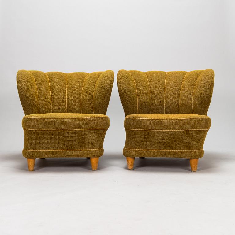 Fåtöljer, ett par, 1900-talets mitt.