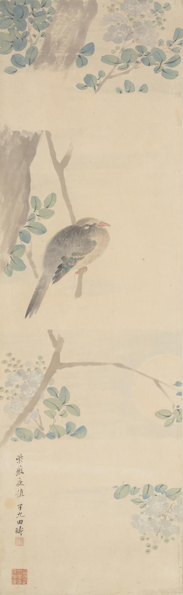 Two Chinese scroll paintings by unidentified artist, ink and colour on paper, 20th Century.