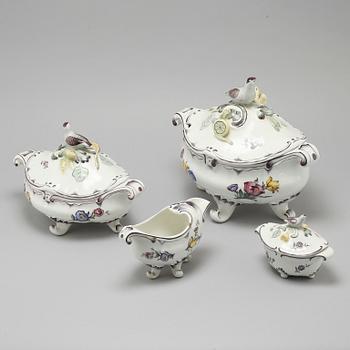 Four pieces of "Rörstrandia" porcelain from 1930-1956.
